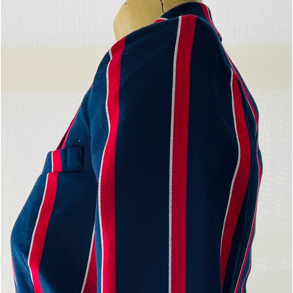 ROMEO & JULIET NWT $260 Lace-Up Striped Fitted BLAZER Small - Picture 5 of 14